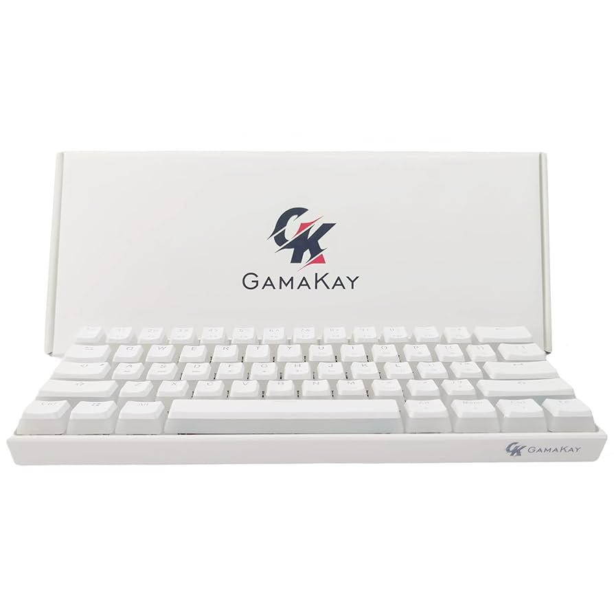 GK GAMAKAY MK61 RGB Pudding Keyboard, 61-Key Gateron Optical